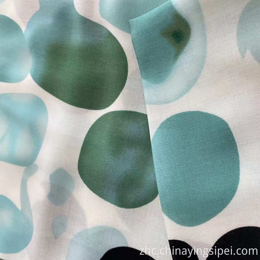 ISP Texile 45s 100％人造丝/粘液印刷的织物人造丝奇特（Rayon Challis for Dress）